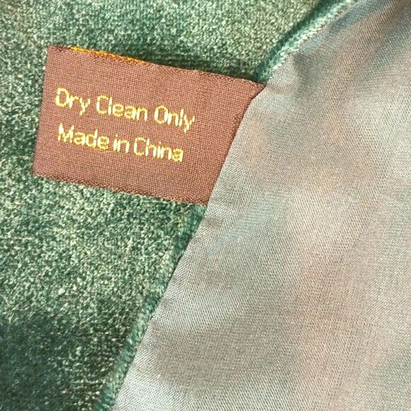 Vintage Green and Blue Ombra Silk and Velvet Scarf Scandi Girl - Picture 4 of 8